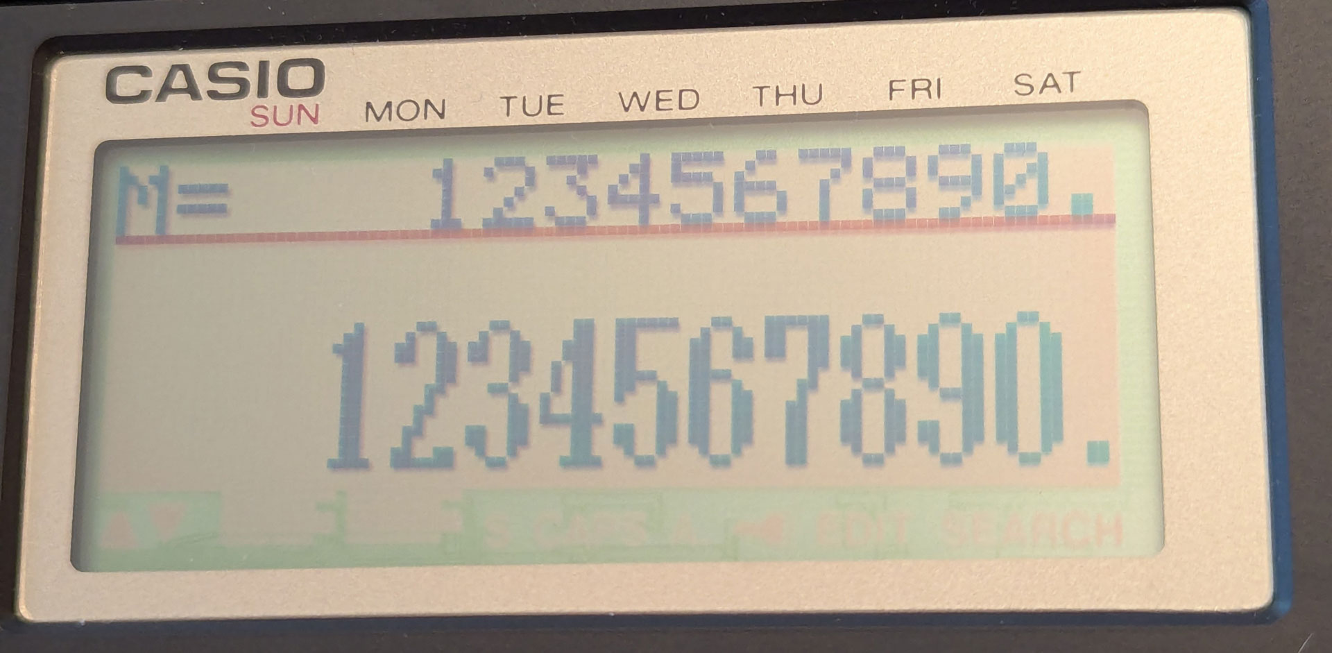 CSF-4950W's calculator