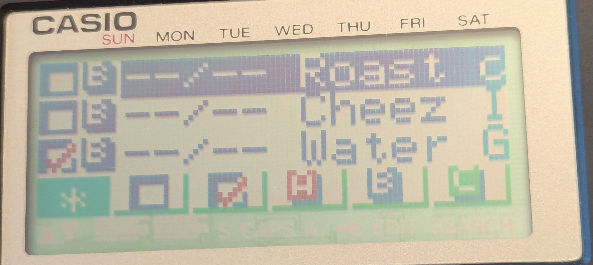 CSF-4950W's checklist