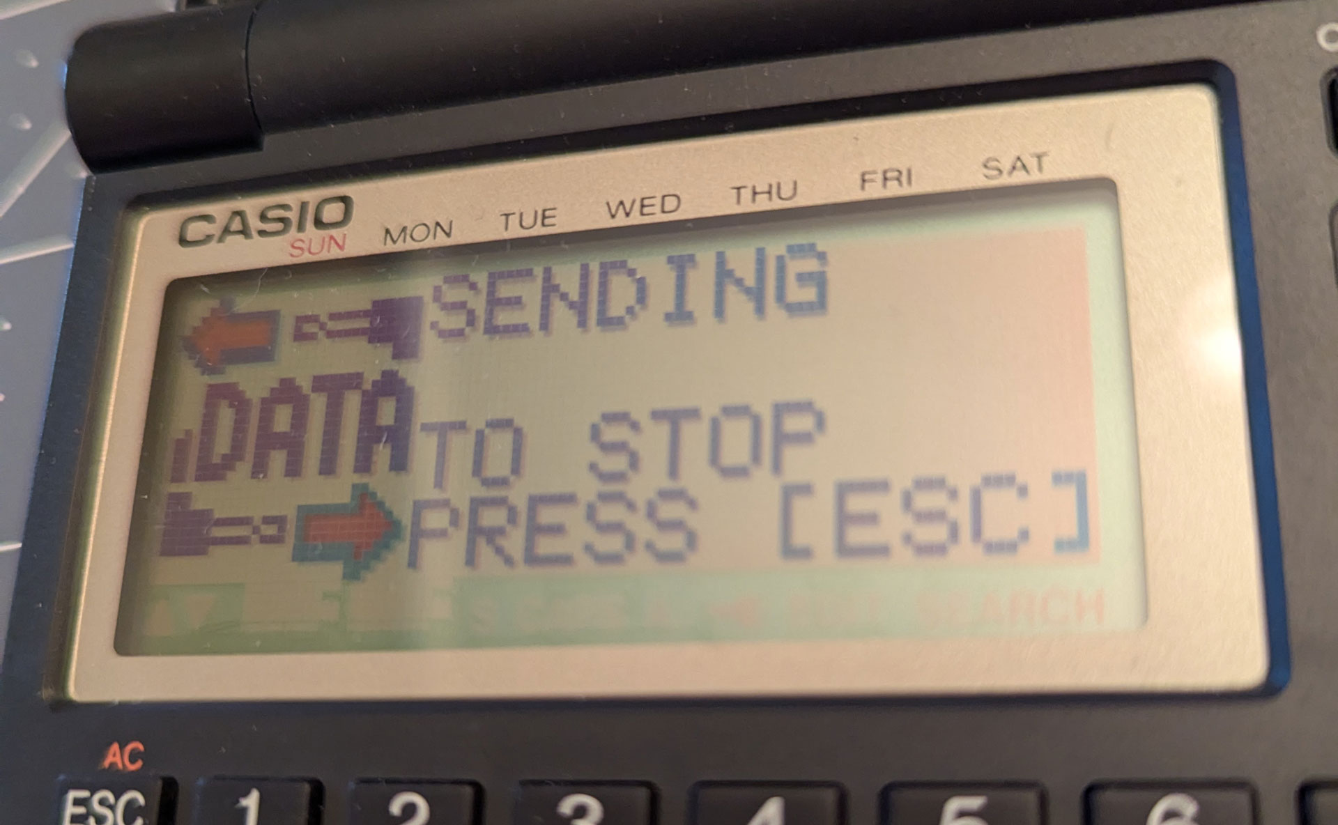 The CSF-4950W sending data