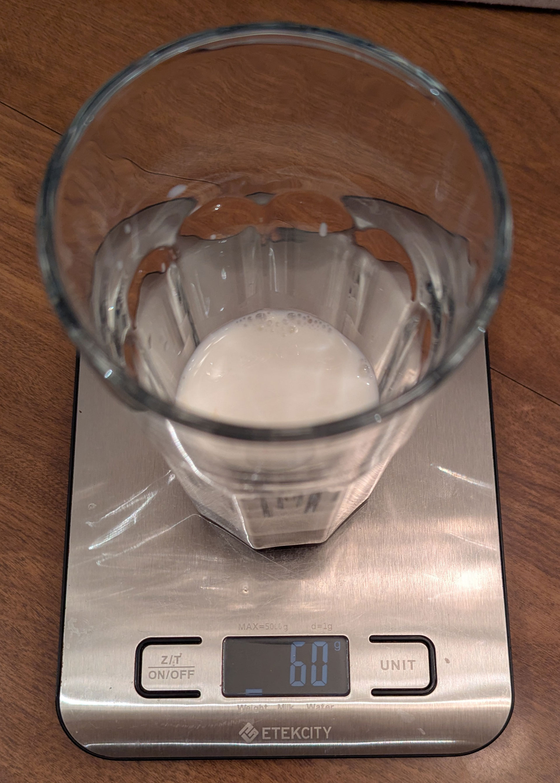 60 grams of milk