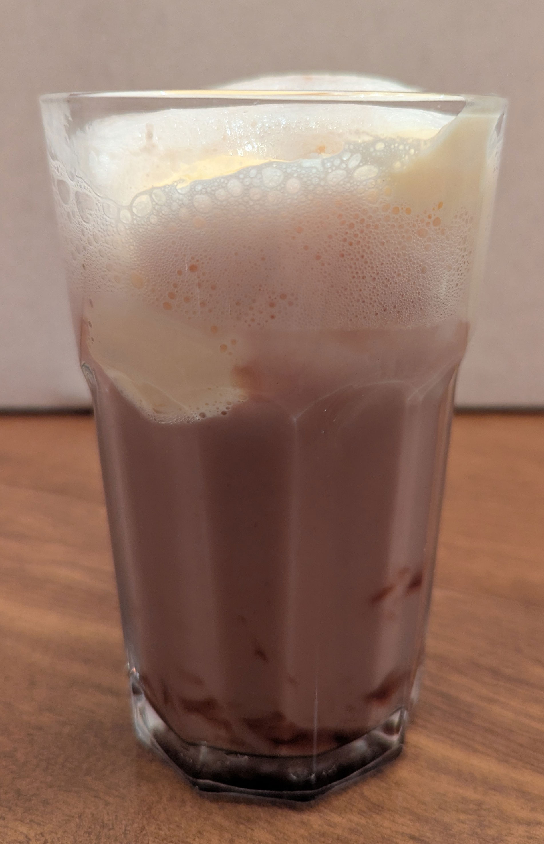 finished chocolate soda