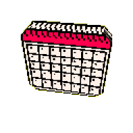a calendar icon, for the holidays section